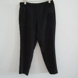 Aritzia Wilfred Pants 2 Black Pull On Tapered Leg Business Casual Work Capsule